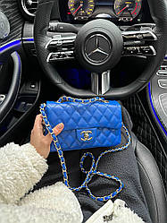 Жіноча сумка Шанель синя Chanel Blue