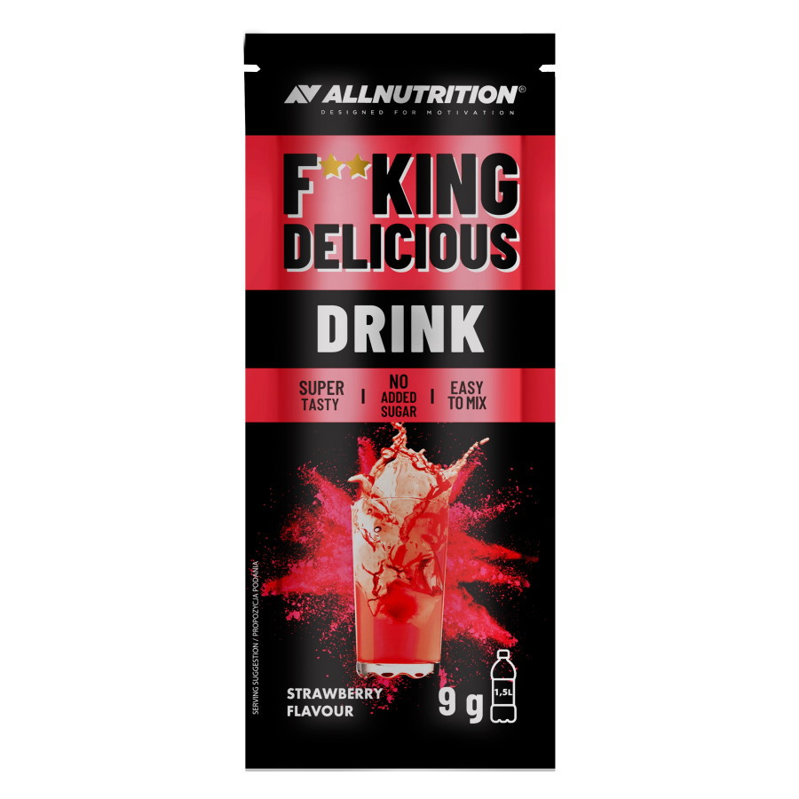 Изотоник AllNutrition Fitking Delicious Drink, 9 грамм Клубника CN9339-2 SP - фото 1 - id-p2178754575