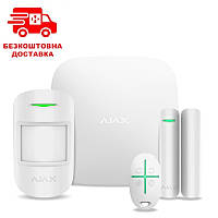 Комплект бездротовий gsm сигналізації ajax starterkit 2 White для офісу, Комплекти сигналізації для дому аякс