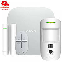 Охранная система Ajax Systems, умная gsm сигнализация аякс белая, наборы сигнализации, охрана домов