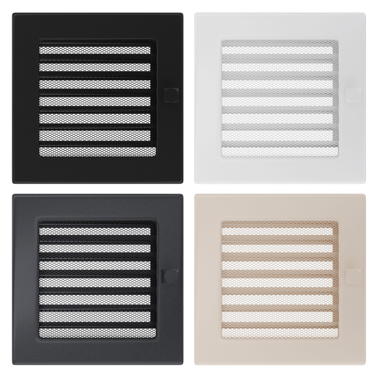 Решітка для каміна з жалюзі 17x17 см, фото 1