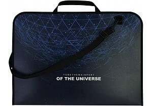 Портфель пластиковий на блискавці A3 MAXI Of the universe MX30003-04