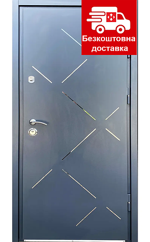 Двері вхідні Redfort Метал-МДФ Люкс вулиця 2 труби серія Преміум, фото 1