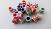 Аксессуары для браслетов бусины Цилиндр цвет в ассортименте