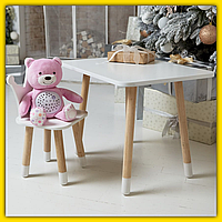 Детский комплект для обучения малышу столик и стульчик, стол детский дошкольный для творчества и развития