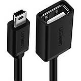 Перехідник UGREEN US249 Mini USB Male to USB Female OTG Cable(UGR-10383), фото 2