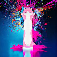 Мягкая плюшевая игрушка Длинный Кот Батон котейка-подушка 50 см. XT-126 Цвет: розовый