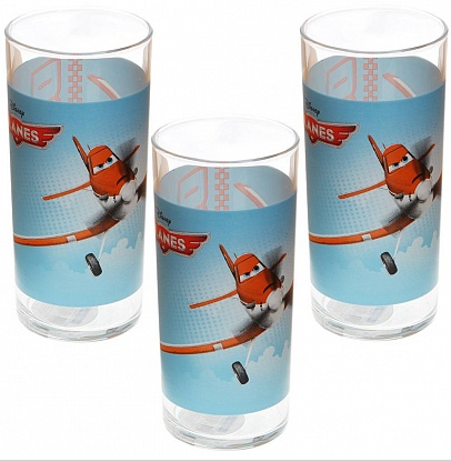 Набір склянок високих 3шт/300мл Disney Planes Luminarc J0799