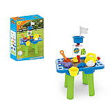 Набір для гри з піском (подвійна стільниця, аксесуари для гри) HG 846, фото 3