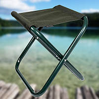 Стул складной Ranger Green Fish. Раскладной стул для отдыха со спинкой. Зеленый Оксфорд 600D
