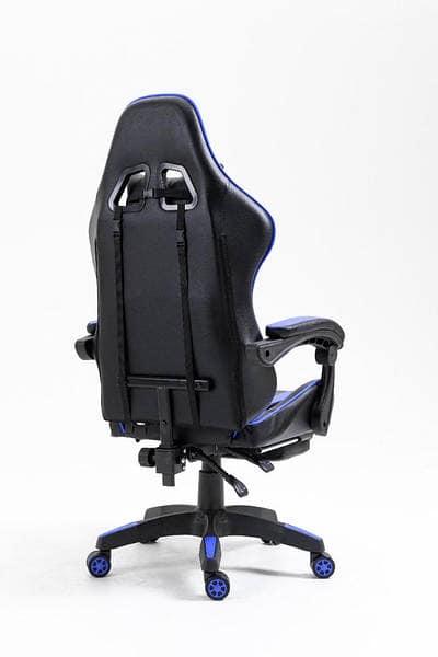 Кресло игровое геймерское VECOTTI GT компьютерное c подставкой для ног офисное раскладное для дома cинее - фото 8 - id-p1994036279