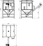 Бункер накопичувач із шнеком подавання БН-2500, фото 6