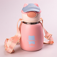 Термос детский с поильникой 500мл, термокружка из нержавеющей стали до 12 часов, бутылочка термос для малышей