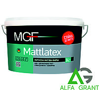Краска водоэмульсионная для внутренних работ, латексная Mattlatex M100 ТМ "MGF 7 кг