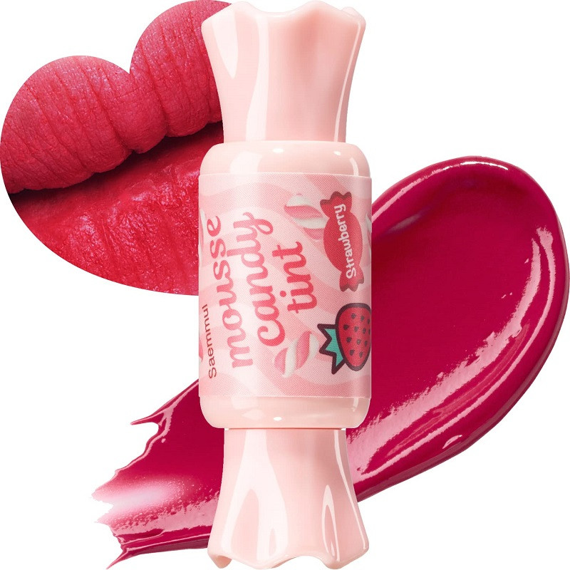 Тінт-мус для губ The Saem Saemmul Mousse Candy Tint 02 Strawberry Mousse 8 гр