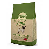 ARATON LAMB Junior All Breeds сухой корм для молодых собак с ягнятиной и рисом 3 кг