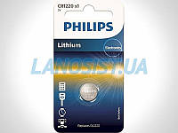 Батарейка CR1220 литиевая 3V Philips CR1220/00B