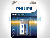 Батарейка 6LR61 Ultra лужна 9V (Крона) Philips 6LR61E1B/10