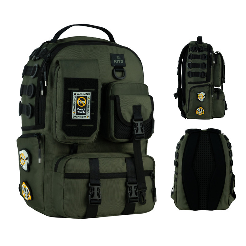 Рюкзак для міста Kite teens K24-2596L-2 45x31x13.5 см хакі