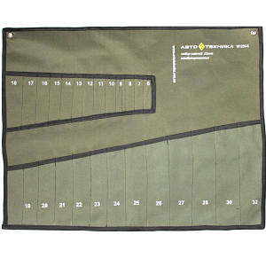 Брезентовий чохол для гайкових ключів на 25 штук Автотехніка (6-32 мм)