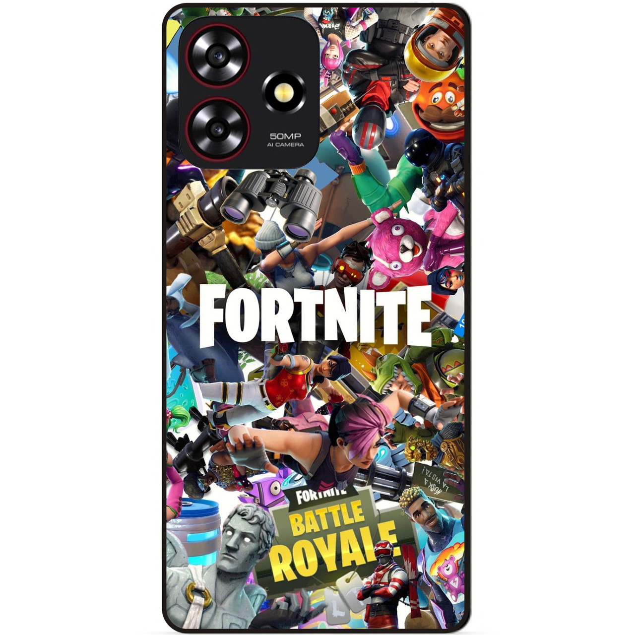 Силіконовий чохол бампер для ZTE Blade A73 з картинкою Fortnite Фортнайт