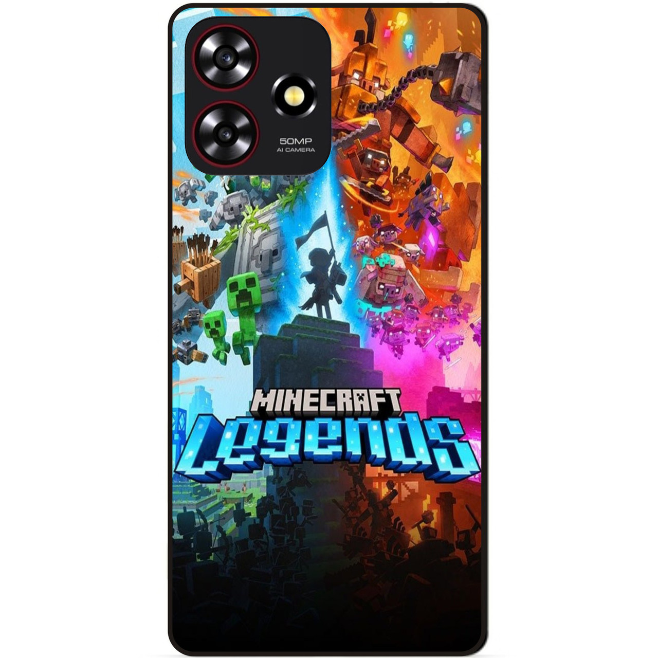 Силіконовий чохол бампер для ZTE Blade A73 гра Майнкрафт Minecraft