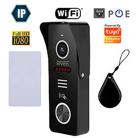 IP-панель виклику з вбудованим зчитувачем карт MIFARE SEVEN CP-7500FHD-Wi-Fi black