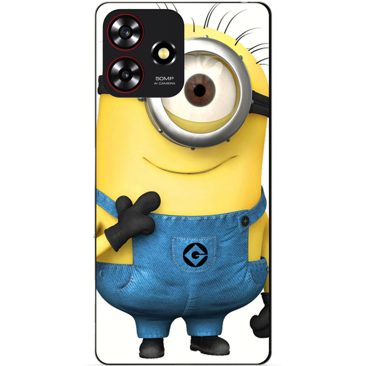Силіконовий чохол бампер для ZTE Blade A73 з малюнком Міньйон Кевін Minion