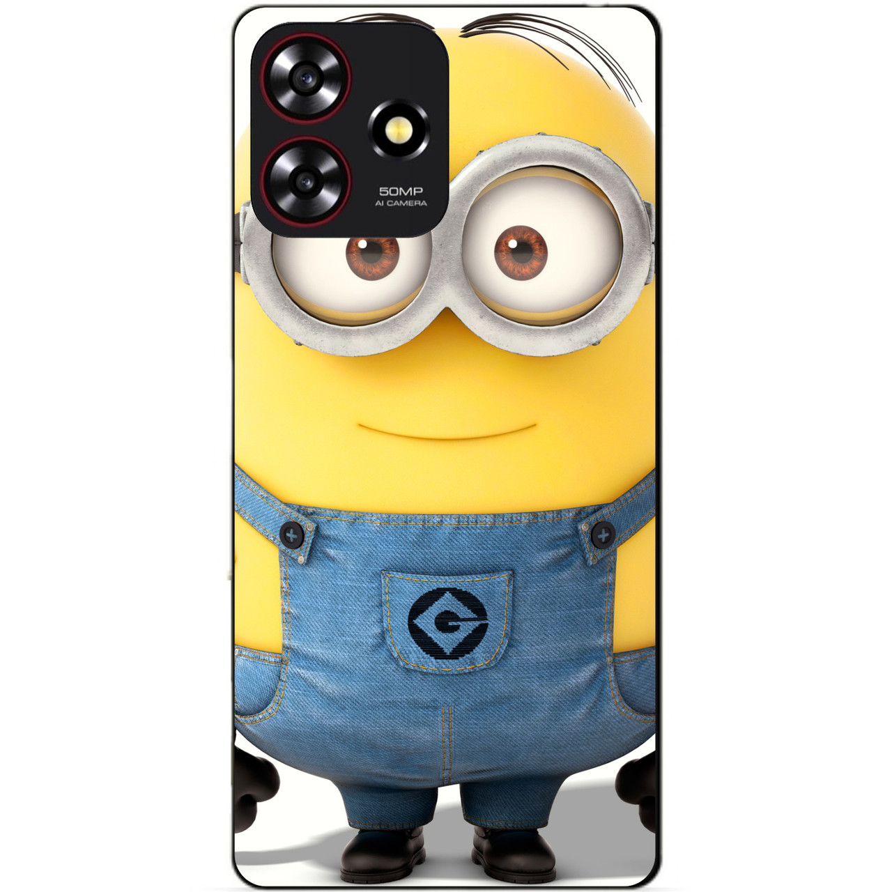 Силіконовий чохол бампер для ZTE Blade A73 з малюнком Міньйон Стюарт Minion