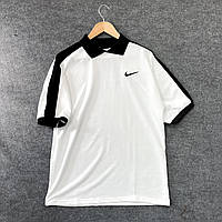 Мужская футболка Nike белая с вышитым лого