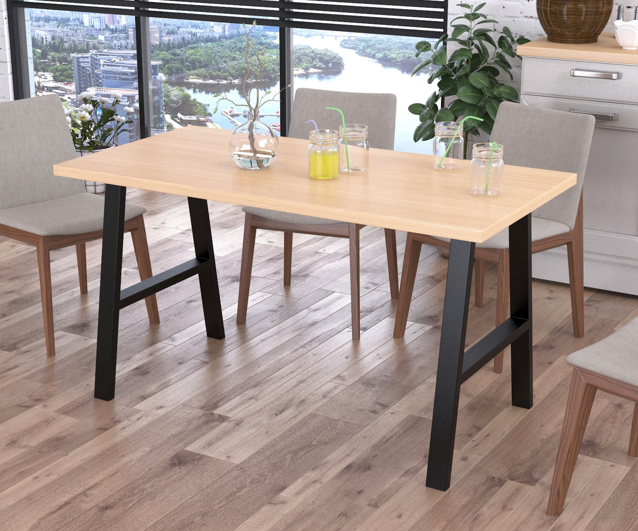 Обідній стіл IdealMebel Атлант, стіл у вітальню, кухню, фото 1