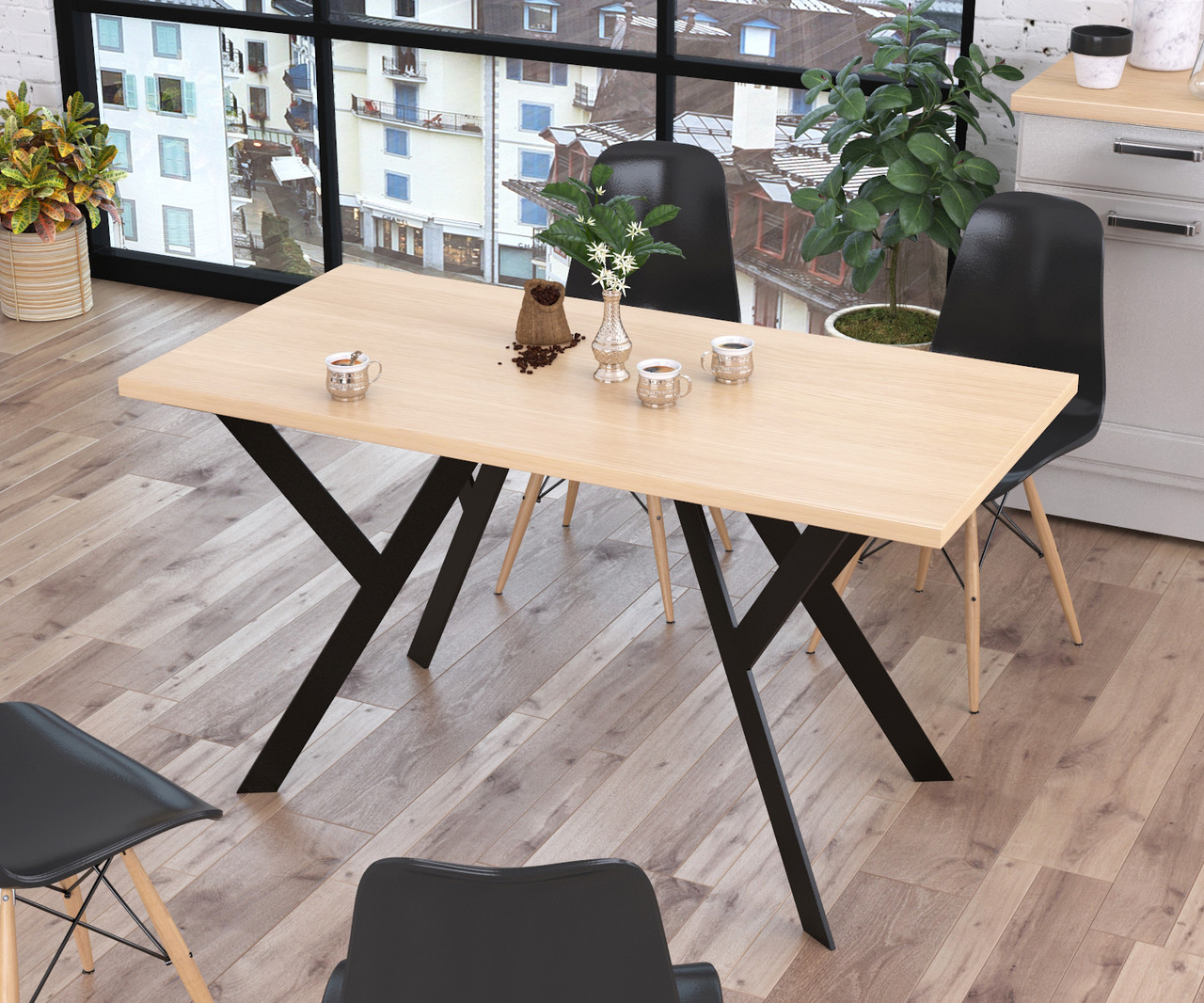 Обідній стіл IdealMebel Ішла, стіл у вітальню, кухню, фото 1