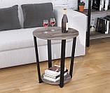 Журнальний столик IdealMebel D-50, журнальний столик у вітальню, офіс, кавовий столик, фото 3