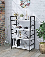 Офісний стелаж IdealMebel L-125 New, стелаж для книг, документів, стелаж для дому, полиці для речей