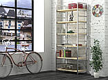 Офісний стелаж IdealMebel L-190 New, стелаж для книг, документів, стелаж для дому, полиці для речей, фото 3