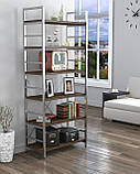 Офісний стелаж IdealMebel L-190 New, стелаж для книг, документів, стелаж для дому, полиці для речей, фото 9