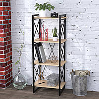 Офісний стелаж IdealMebel Скіф-4-550, стелаж для книг, документів, стелаж для дому, полиці для речей