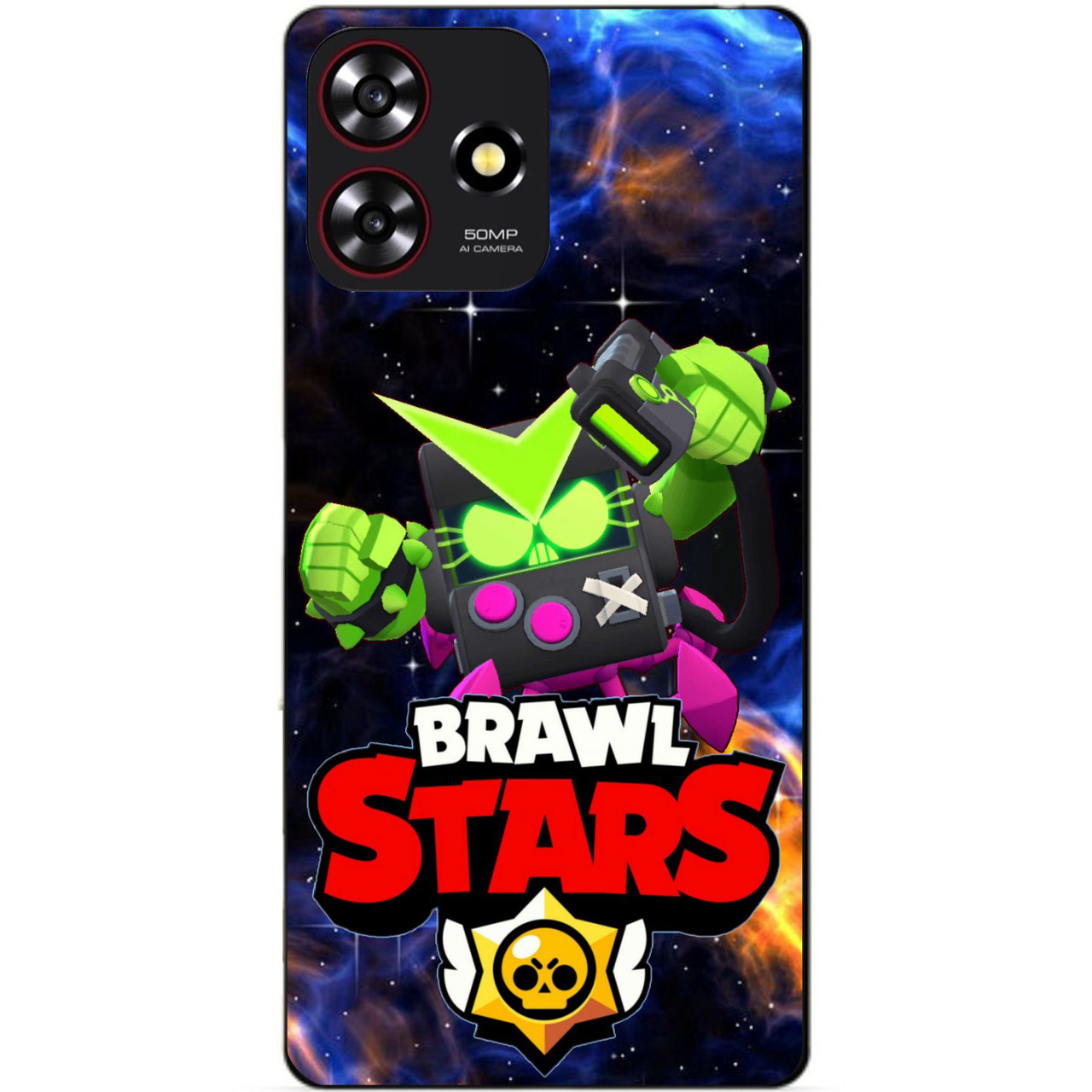 Силіконовий бампер чохол для ZTE Blade A73 з Героєм Космічний Бравл Віруш Біт