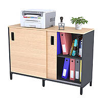 Тумба офісна IdealMebel LS-1200-830, тумба у вітальню, спальню, офіс, тумба офісна з розсувними фасадами