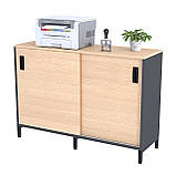 Тумба офісна IdealMebel LS-1200-830, тумба у вітальню, спальню, офіс, тумба офісна з розсувними фасадами, фото 2