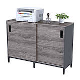 Тумба офісна IdealMebel LS-1200-830, тумба у вітальню, спальню, офіс, тумба офісна з розсувними фасадами, фото 4