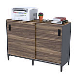 Тумба офісна IdealMebel LS-1200-830, тумба у вітальню, спальню, офіс, тумба офісна з розсувними фасадами, фото 5