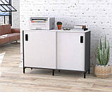 Тумба офісна IdealMebel LS-1200-830, тумба у вітальню, спальню, офіс, тумба офісна з розсувними фасадами, фото 6