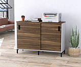 Тумба офісна IdealMebel LS-1200-830, тумба у вітальню, спальню, офіс, тумба офісна з розсувними фасадами, фото 10
