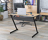 Стіл IdealMebel L-7, письмовий стіл loft, комп'ютерний стіл loft, стіл в офіс, будинок, фото 2