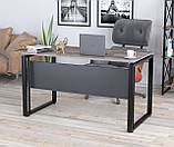 Стіл IdealMebel G-135-16 з царгою, письмовий стіл loft, комп'ютерний стіл loft, стіл в офіс, будинок, фото 4