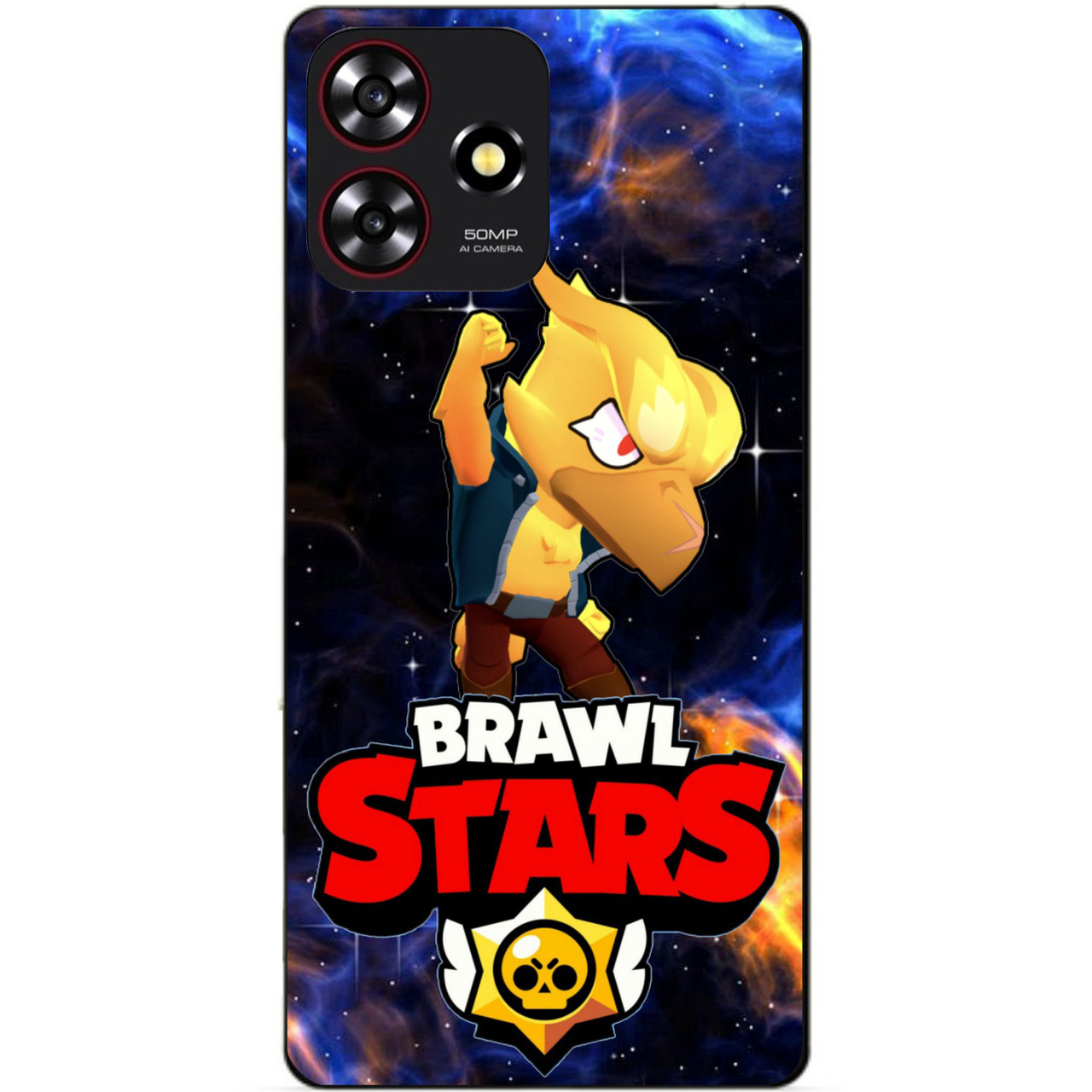 Силіконовий бампер чохол для ZTE Blade A73 з Героєм Космічний Бравл Ворон Фенікс