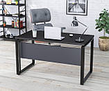 Стіл IdealMebel G-135-32 з царгою, письмовий стіл loft, комп'ютерний стіл loft, стіл в офіс, будинок, фото 2