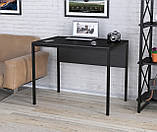 Стіл IdealMebel L-2p mini, письмовий стіл loft, комп'ютерний стіл loft, стіл в офіс, будинок, фото 2