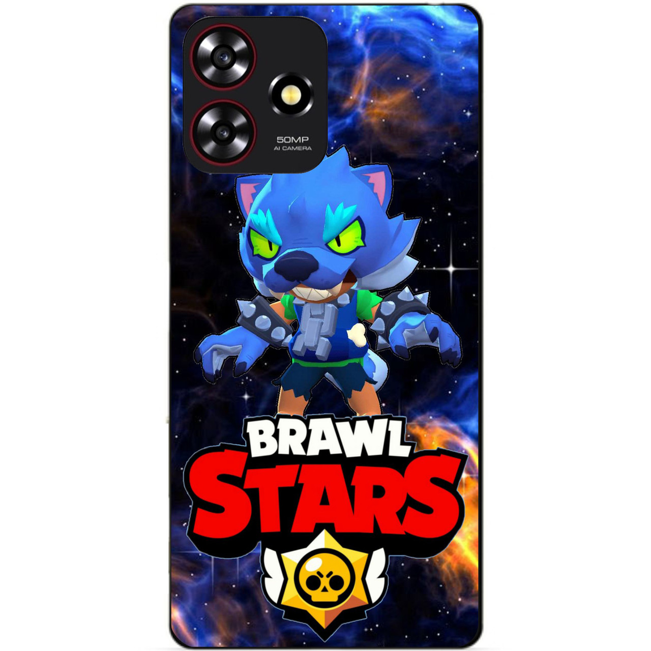 Силіконовий бампер чохол для ZTE Blade A73 з Героим Космічний Бравл Леон обертінь